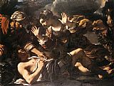 Guercino Famous Paintings - Ermina Finds the Wounded Tancred